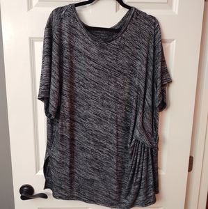 Black Short Sleeve Dressy Shirt